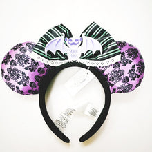 Load image into Gallery viewer, Mermaid princess Minnie Ears Headband Big Sequin Bows EARS COSTUME Headband Cosplay Plush Adult/Kids Headband Gift
