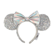 Load image into Gallery viewer, Mermaid princess Minnie Ears Headband Big Sequin Bows EARS COSTUME Headband Cosplay Plush Adult/Kids Headband Gift
