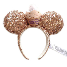 Load image into Gallery viewer, Mermaid princess Minnie Ears Headband Big Sequin Bows EARS COSTUME Headband Cosplay Plush Adult/Kids Headband Gift
