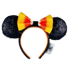Load image into Gallery viewer, Mermaid princess Minnie Ears Headband Big Sequin Bows EARS COSTUME Headband Cosplay Plush Adult/Kids Headband Gift
