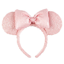 Load image into Gallery viewer, Mermaid princess Minnie Ears Headband Big Sequin Bows EARS COSTUME Headband Cosplay Plush Adult/Kids Headband Gift
