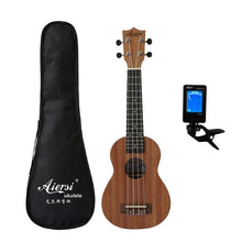 Load image into Gallery viewer, Aiersi full pack 21 inch ukelele mahogany Soprano gecko ukulele guitar musical gifts instrument 4 string Hawaiian mini guitarra
