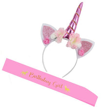 Load image into Gallery viewer, WEIGAO 1/2/3 Happy Birthday Party Caps Decor One Birthday Hat Princess Crown Baby Birthday Headband 1st 2nd 3rd Year Old Decor
