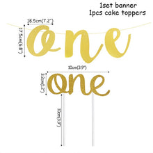 Load image into Gallery viewer, WEIGAO 1/2/3 Happy Birthday Party Caps Decor One Birthday Hat Princess Crown Baby Birthday Headband 1st 2nd 3rd Year Old Decor
