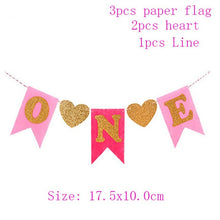 Load image into Gallery viewer, WEIGAO 1/2/3 Happy Birthday Party Caps Decor One Birthday Hat Princess Crown Baby Birthday Headband 1st 2nd 3rd Year Old Decor
