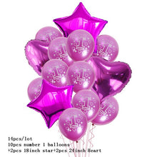 Load image into Gallery viewer, WEIGAO 1/2/3 Happy Birthday Party Caps Decor One Birthday Hat Princess Crown Baby Birthday Headband 1st 2nd 3rd Year Old Decor
