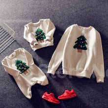 Load image into Gallery viewer, 19colors 2021 New Year Family Christmas Sweaters Xmas Hoodies Pajamas Warm Santa Claus Elk Embroidery Adult Kids Sweatshirt Gift
