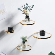 Load image into Gallery viewer, simple home decoration glass ledge home decor shelf for flowers wall shelves decorative Plant Flower Pot Rack wall shelf crafts
