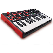 Load image into Gallery viewer, Akai professional MPK Mini MK2 MKII - 25 key ultra portable USB MIDI drum pad and keyboard controller
