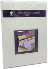 Load image into Gallery viewer, Microfiber smooth sheets set 3 pieces for bed measures 90, 105, 135, 150, 180cm fitted sheet countertop pillowcase
