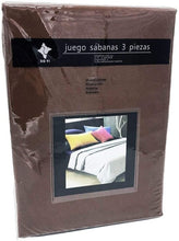 Load image into Gallery viewer, Microfiber smooth sheets set 3 pieces for bed measures 90, 105, 135, 150, 180cm fitted sheet countertop pillowcase
