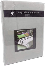 Load image into Gallery viewer, Microfiber smooth sheets set 3 pieces for bed measures 90, 105, 135, 150, 180cm fitted sheet countertop pillowcase
