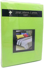 Load image into Gallery viewer, Microfiber smooth sheets set 3 pieces for bed measures 90, 105, 135, 150, 180cm fitted sheet countertop pillowcase
