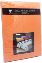 Load image into Gallery viewer, Microfiber smooth sheets set 3 pieces for bed measures 90, 105, 135, 150, 180cm fitted sheet countertop pillowcase
