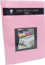 Load image into Gallery viewer, Microfiber smooth sheets set 3 pieces for bed measures 90, 105, 135, 150, 180cm fitted sheet countertop pillowcase
