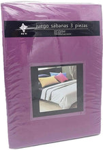 Load image into Gallery viewer, Microfiber smooth sheets set 3 pieces for bed measures 90, 105, 135, 150, 180cm fitted sheet countertop pillowcase
