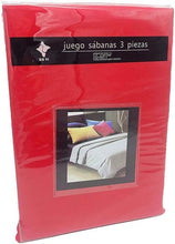 Load image into Gallery viewer, Microfiber smooth sheets set 3 pieces for bed measures 90, 105, 135, 150, 180cm fitted sheet countertop pillowcase
