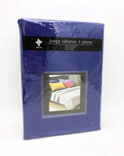 Load image into Gallery viewer, Microfiber smooth sheets set 3 pieces for bed measures 90, 105, 135, 150, 180cm fitted sheet countertop pillowcase
