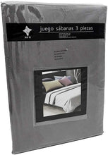 Load image into Gallery viewer, Microfiber smooth sheets set 3 pieces for bed measures 90, 105, 135, 150, 180cm fitted sheet countertop pillowcase
