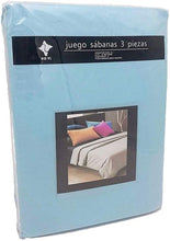 Load image into Gallery viewer, Microfiber smooth sheets set 3 pieces for bed measures 90, 105, 135, 150, 180cm fitted sheet countertop pillowcase
