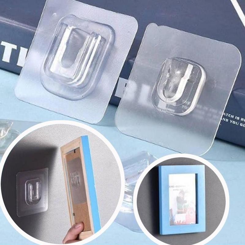 double sided adhesive wall hooks Wall Hanger Transparent Suction Cup Sucker Hook Double-Sided Adhesive Wall Hooks Dropshipping