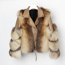 Load image into Gallery viewer, Fashion Real Fox Fur Coats With Genuine Sheepskin Leather Wholeskin Natural Fox Fur Jacket Outwear Luxury Women 2020 Winter New
