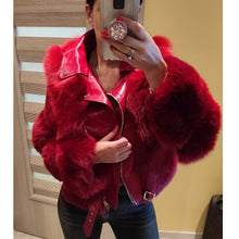 Load image into Gallery viewer, Fashion Real Fox Fur Coats With Genuine Sheepskin Leather Wholeskin Natural Fox Fur Jacket Outwear Luxury Women 2020 Winter New
