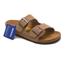 Load image into Gallery viewer, Original Birkenstock Slippers Suede Arizona Soft Sandals Women Unisex Shoes Beach Cork Sandals
