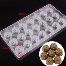 Load image into Gallery viewer, New Arrival Clear Hard Chocolate Mold Maker Polycarbonate PC DIY 21 Diamond Candy Mold Mould Bakeware Wholesale Free Shipping
