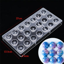 Load image into Gallery viewer, New Arrival Clear Hard Chocolate Mold Maker Polycarbonate PC DIY 21 Diamond Candy Mold Mould Bakeware Wholesale Free Shipping

