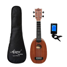 Load image into Gallery viewer, Aiersi full pack 21 inch ukelele mahogany Soprano gecko ukulele guitar musical gifts instrument 4 string Hawaiian mini guitarra
