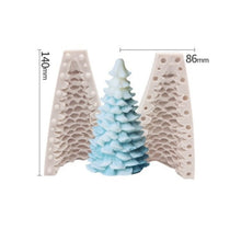Load image into Gallery viewer, Silicone Christmas Pine Tree Candle Molds Soap Molds Baking Molds Moulds For DIY Xmas Candle Making Soap Making Baking Mold
