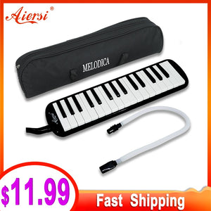 Aiersi 32 Key Melodica Piano Melodic Keyboard Instrument musical gifts with Carrying Bag Strap Mouthpiece