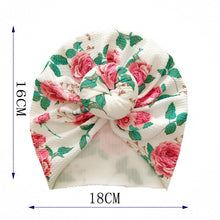 Load image into Gallery viewer, Flower Baby Hat Toddler Turban 6m-18m Infant Baby Headwraps Kids Bonnet Hat Newborn Baby Hat
