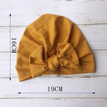 Load image into Gallery viewer, Flower Baby Hat Toddler Turban 6m-18m Infant Baby Headwraps Kids Bonnet Hat Newborn Baby Hat
