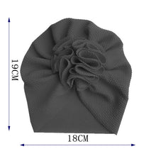 Load image into Gallery viewer, Flower Baby Hat Toddler Turban 6m-18m Infant Baby Headwraps Kids Bonnet Hat Newborn Baby Hat
