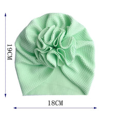 Load image into Gallery viewer, Flower Baby Hat Toddler Turban 6m-18m Infant Baby Headwraps Kids Bonnet Hat Newborn Baby Hat
