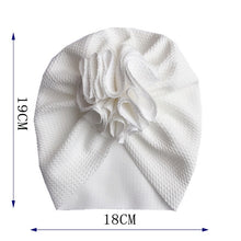 Load image into Gallery viewer, Flower Baby Hat Toddler Turban 6m-18m Infant Baby Headwraps Kids Bonnet Hat Newborn Baby Hat
