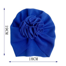 Load image into Gallery viewer, Flower Baby Hat Toddler Turban 6m-18m Infant Baby Headwraps Kids Bonnet Hat Newborn Baby Hat
