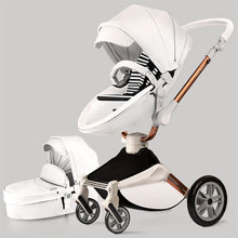 Load image into Gallery viewer, Hot Mom Baby Stroller 3 in 1 travel system with bassinet and car seat，360° Rotation Function children stroller,Luxury Pram F023
