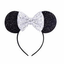 Load image into Gallery viewer, Sweet girls Sequins Headbands For Girls Christmas Headband Hairband for Girls Mouse Ears Hair Bows Accessories Baby Headband 8pc
