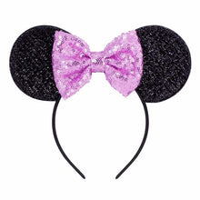 Load image into Gallery viewer, Sweet girls Sequins Headbands For Girls Christmas Headband Hairband for Girls Mouse Ears Hair Bows Accessories Baby Headband 8pc
