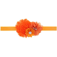Load image into Gallery viewer, Baby Girl Headband Infant Hair Floral Cloth Tie Bows Newborn Headwear Tiara Headwrap For Birthday Party
