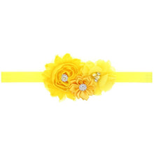 Load image into Gallery viewer, Baby Girl Headband Infant Hair Floral Cloth Tie Bows Newborn Headwear Tiara Headwrap For Birthday Party
