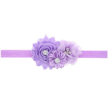 Load image into Gallery viewer, Baby Girl Headband Infant Hair Floral Cloth Tie Bows Newborn Headwear Tiara Headwrap For Birthday Party
