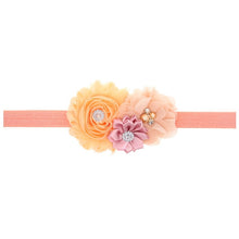 Load image into Gallery viewer, Baby Girl Headband Infant Hair Floral Cloth Tie Bows Newborn Headwear Tiara Headwrap For Birthday Party
