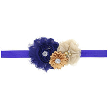 Load image into Gallery viewer, Baby Girl Headband Infant Hair Floral Cloth Tie Bows Newborn Headwear Tiara Headwrap For Birthday Party
