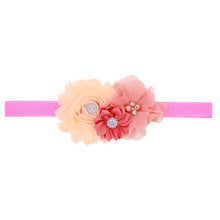 Load image into Gallery viewer, Baby Girl Headband Infant Hair Floral Cloth Tie Bows Newborn Headwear Tiara Headwrap For Birthday Party
