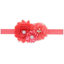 Load image into Gallery viewer, Baby Girl Headband Infant Hair Floral Cloth Tie Bows Newborn Headwear Tiara Headwrap For Birthday Party
