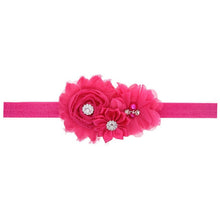 Load image into Gallery viewer, Baby Girl Headband Infant Hair Floral Cloth Tie Bows Newborn Headwear Tiara Headwrap For Birthday Party
